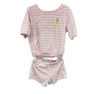 4/$20 Pink Striped Terry Cloth Set - Carter's - 5T
